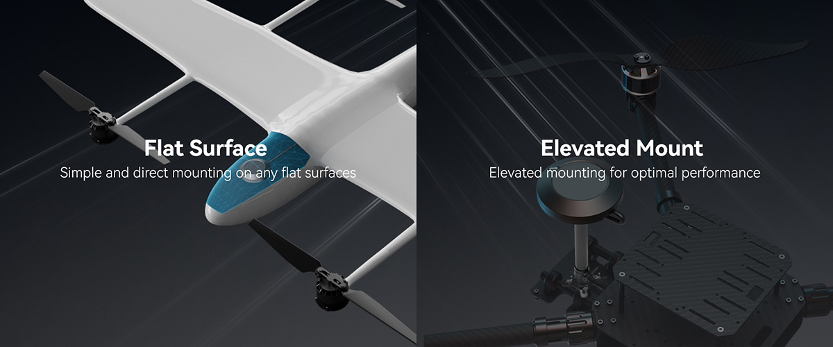 HolyBro H-RTK ZED-F9P Rover IP66 Waterproof RTK GPS Module RM3100 High Accuracy Compass for RC Drone